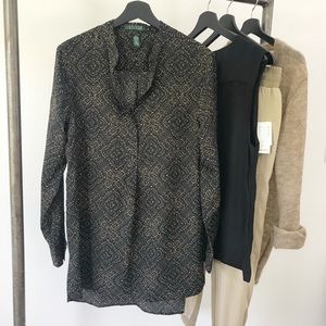 Lauren Ralph Lauren Printed Tunic Blouse
